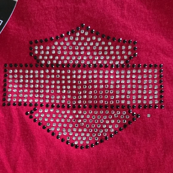 Harley-Davidson Bright Red Short Sleeve Tee - Picture 2 of 7